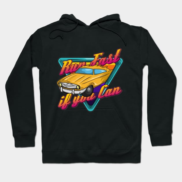 Run fast if you can Hoodie by Markus Schnabel